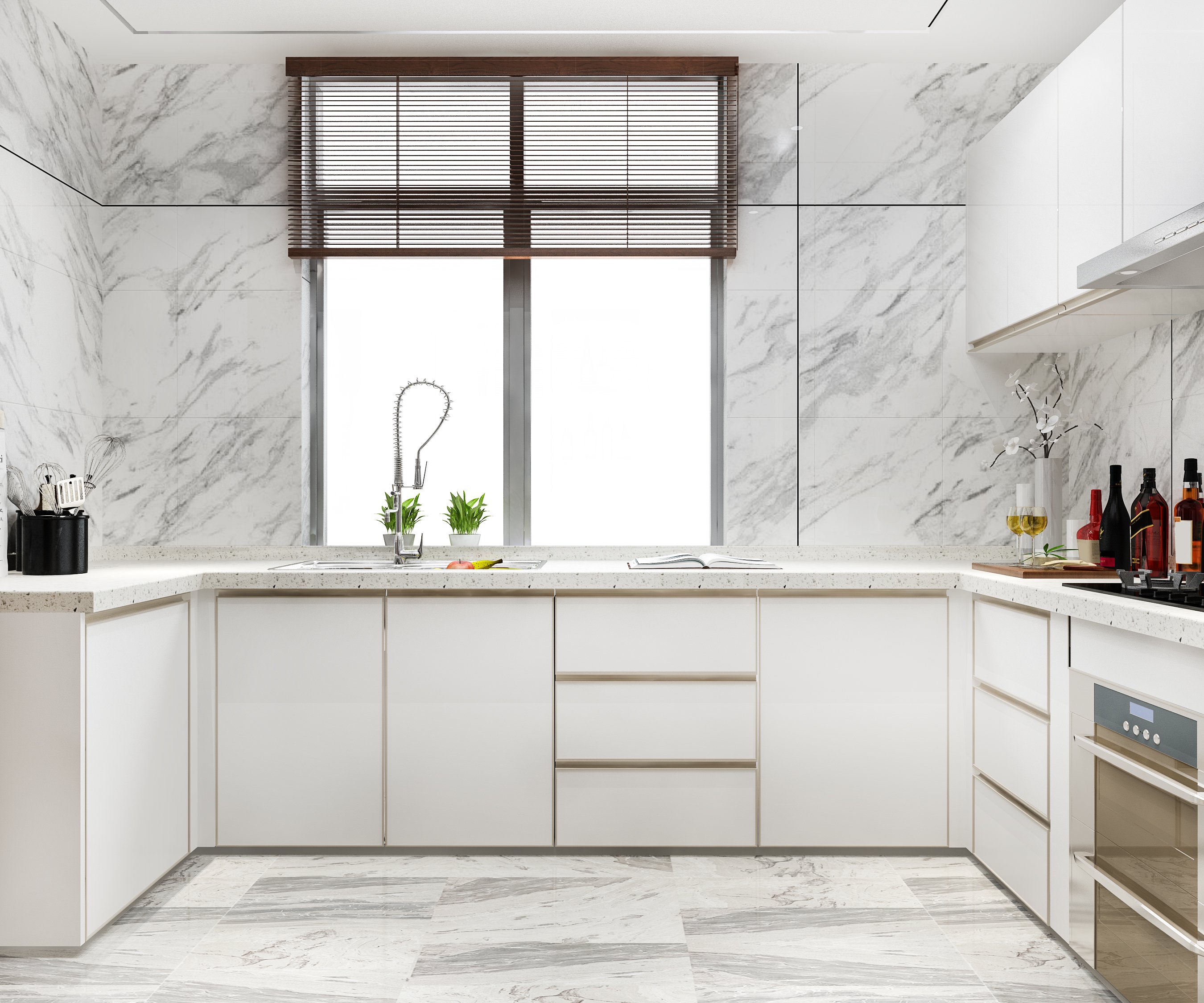 3d-rendering-branco-minimal-cozinha-com-decoracao-de-madeira