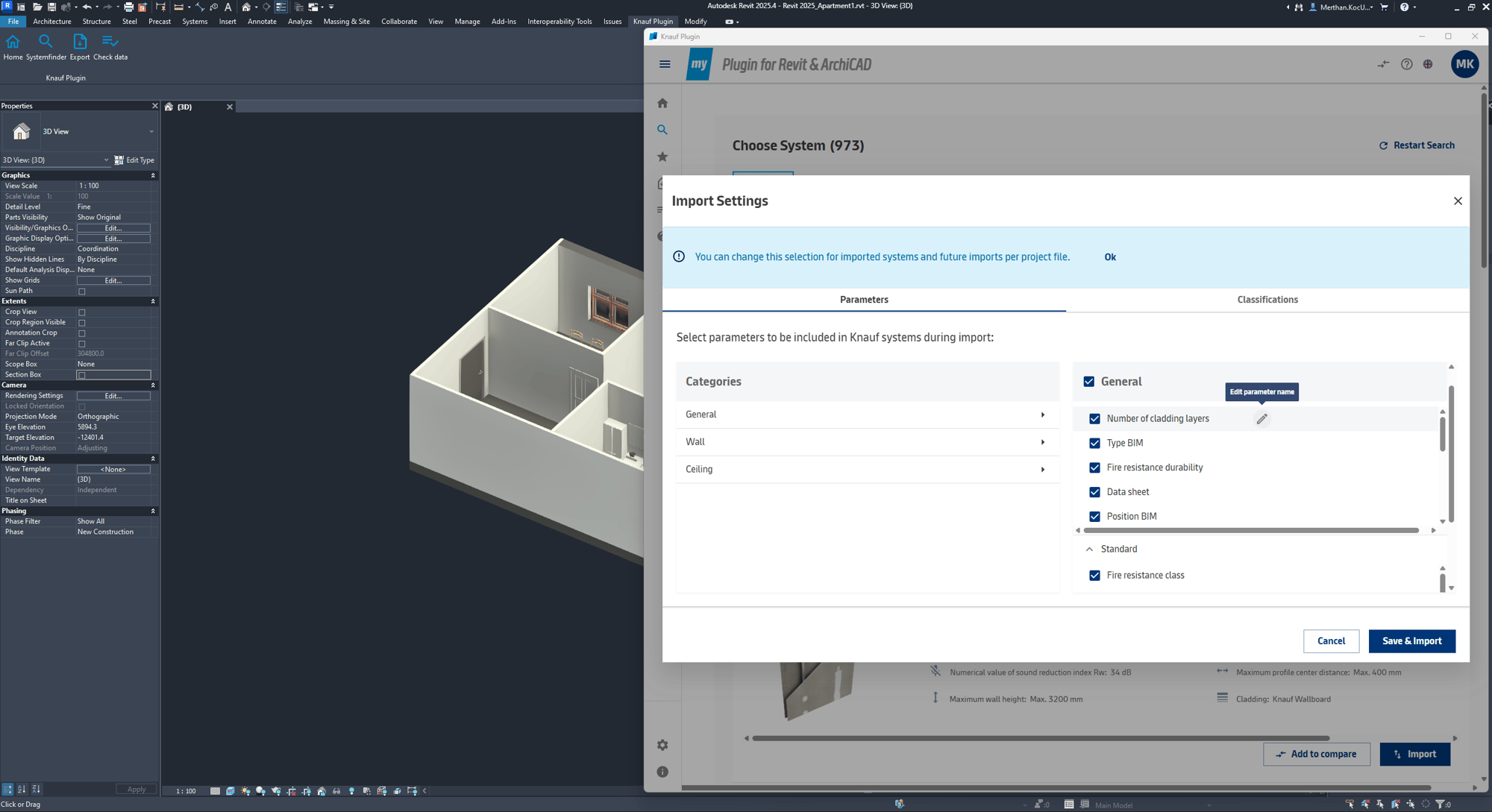 3) Parameter Selection & Renaming