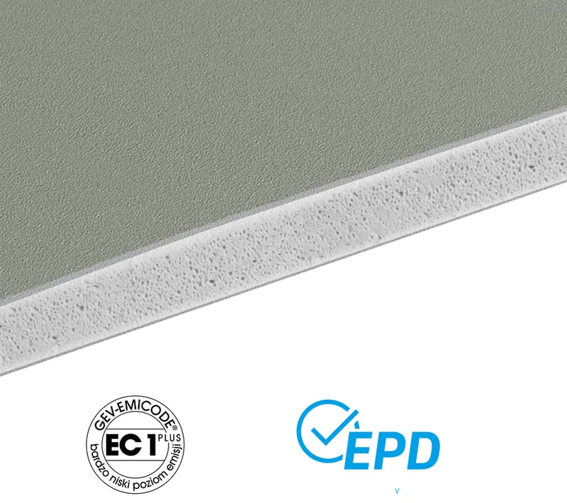 Zielona płyta Knauf z certyfikatem emicode i epd